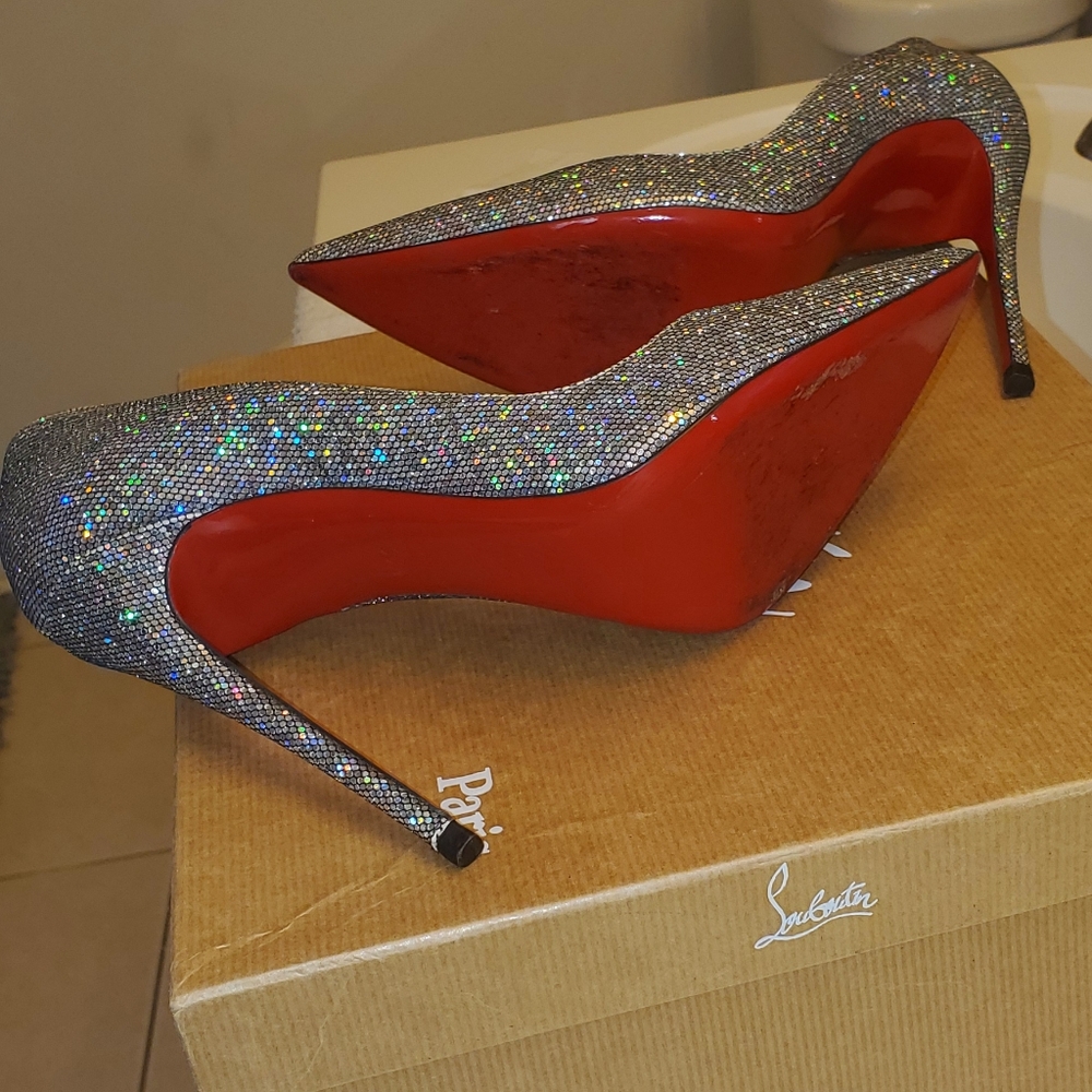 Christian Louboutin glitter heels - Picture 3 of 5